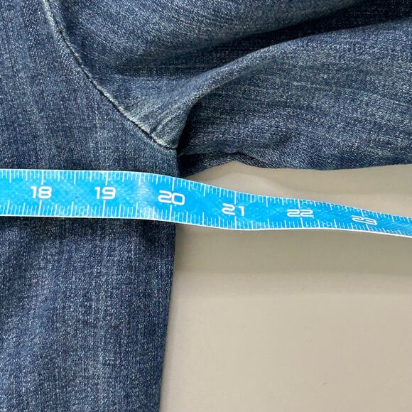 KUT from the Kloth Jill Raw Hem Denim Jean Jacket Blue - Picture 11 of 11